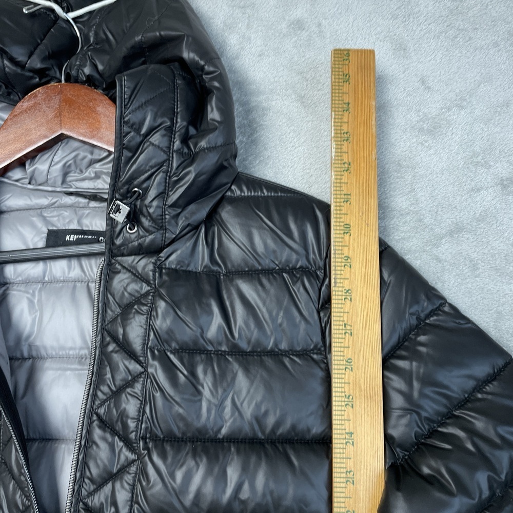 Kenneth Cole Women's S Puffer Jacket Black Polyester e0529 - Picture 5 of 8
